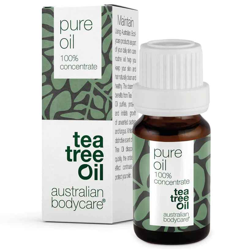 Australian Bodycare Pure Tea Tree Oil for skin problems.