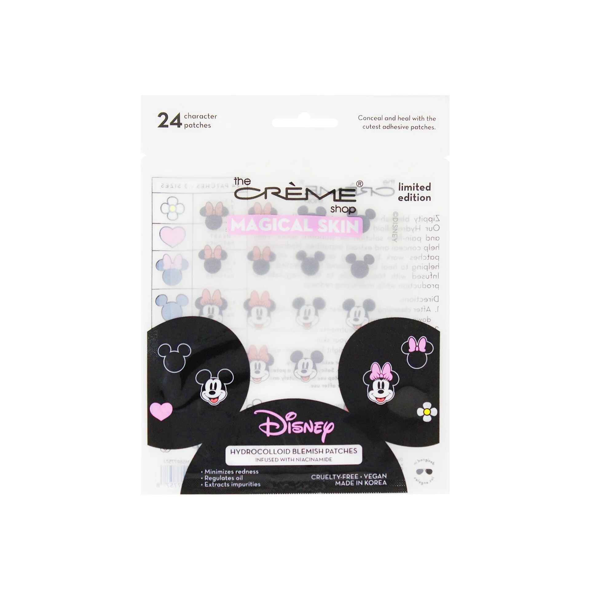 The Creme Shop MINNIE MOUSE MAGICAL SKIN HYDROCOLLOID BLEMISH PATCHES.