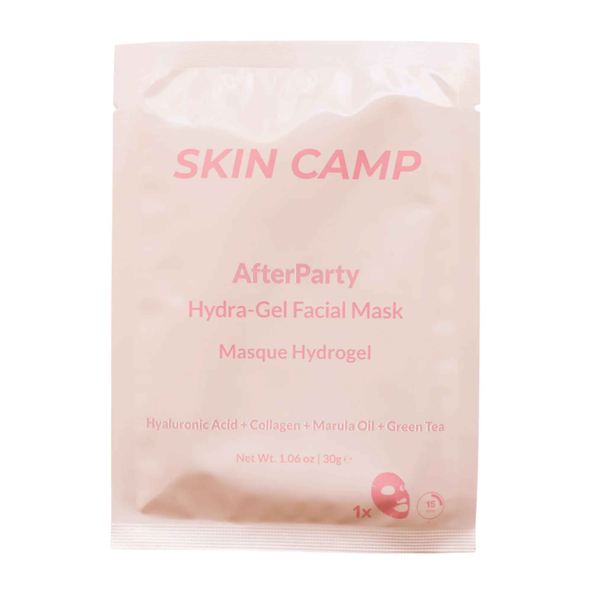 Skin Gym AfterParty Hydra-Gel Pink Mask Single.