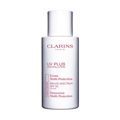 Clarins UV Plus SPF 50 Anti Pollution Face Sunscreen.