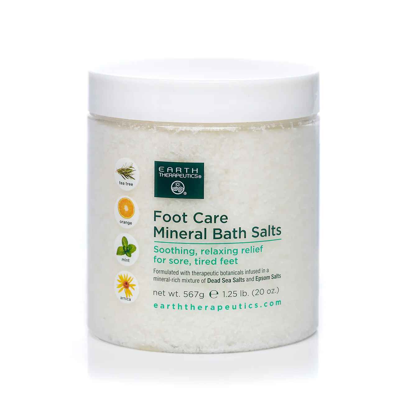 earth  Foot Care Mineral Bath Salts with Arnica.
