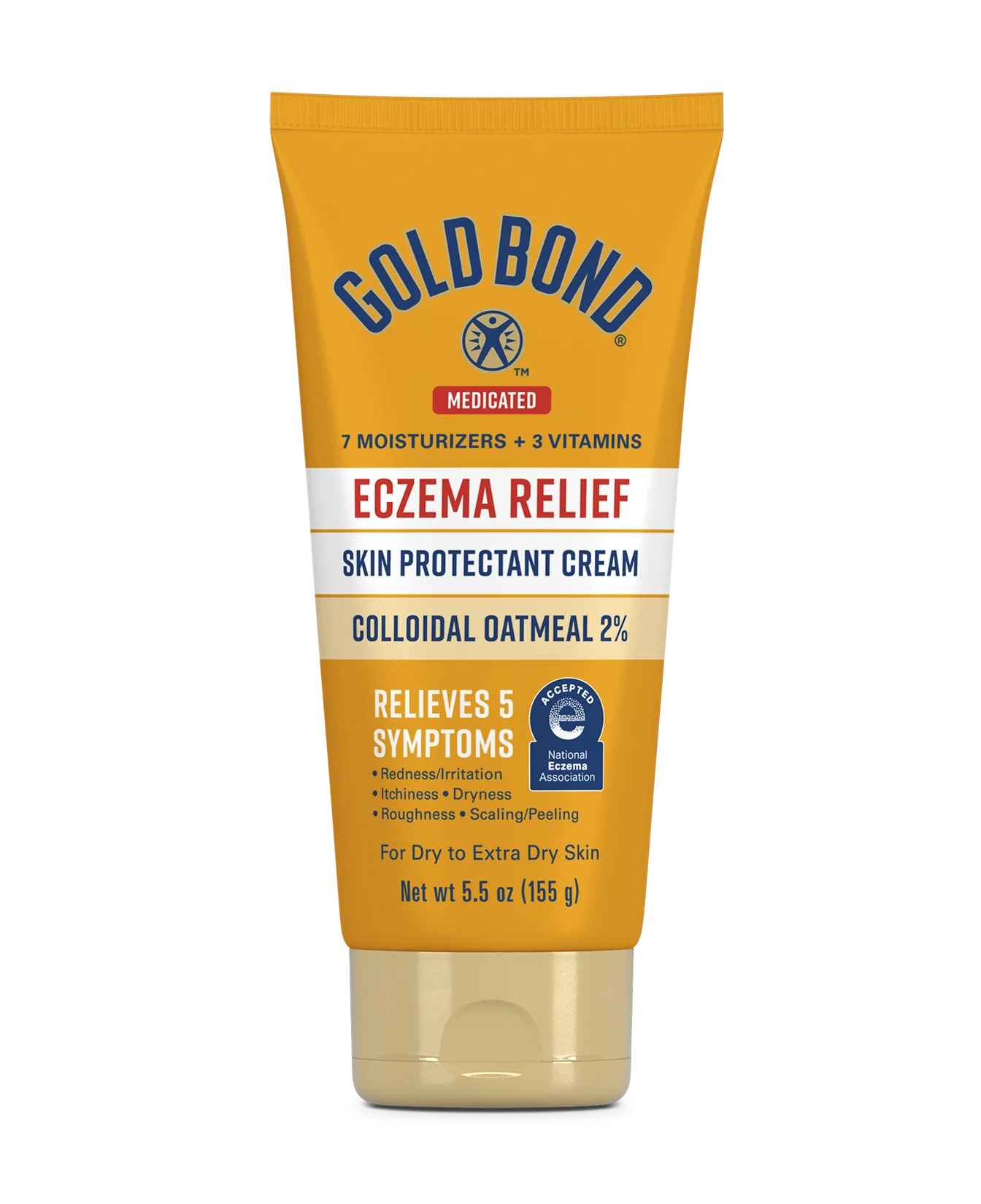 Gold Bond Eczema Relief Medicated Skin Protectant Cream.