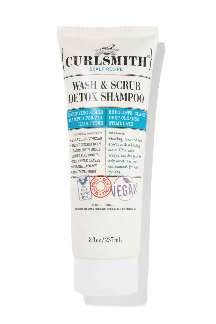 Curlsmith WASH SCRUB DETOX SHAMPOO.