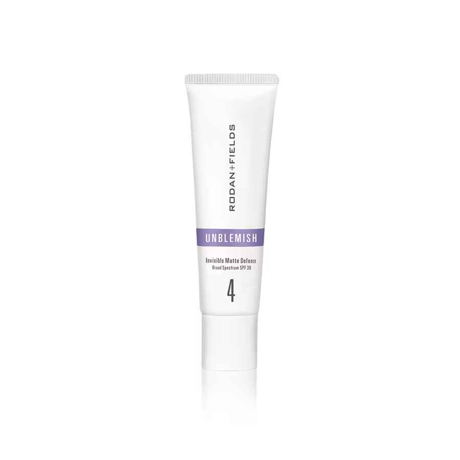 Rodan Fields UNBLEMISH Invisible Matte Defense Broad Spectrum SPF 30.