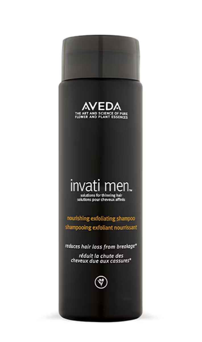Aveda invati men nourishing exfoliating shampoo.