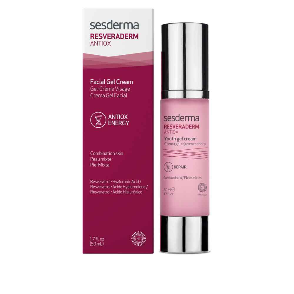 Sesderma RESVERADERM ANTIOX Gel Cream 1 7 fl Oz.