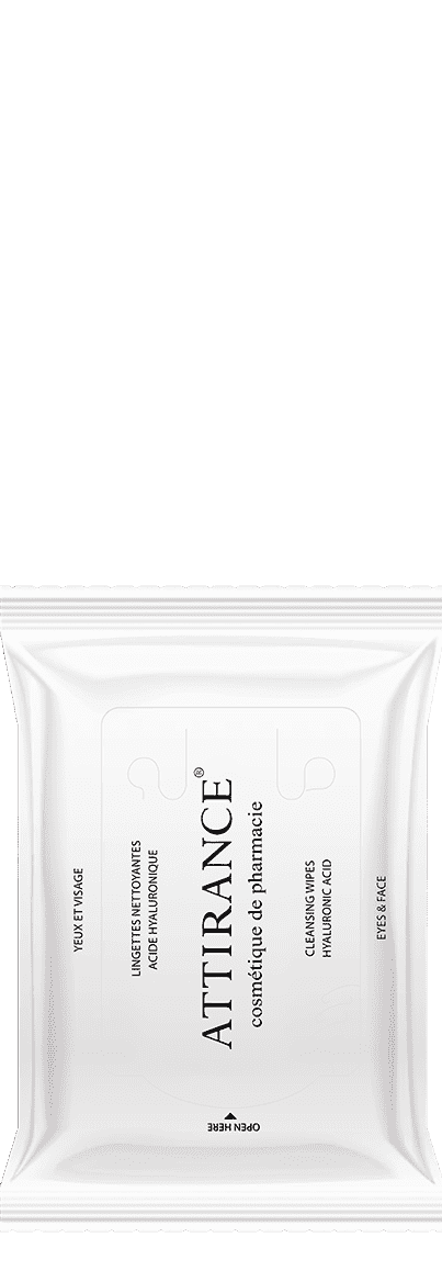 Attirance CLEANSING WIPE WITH HYALURONIC ACID.