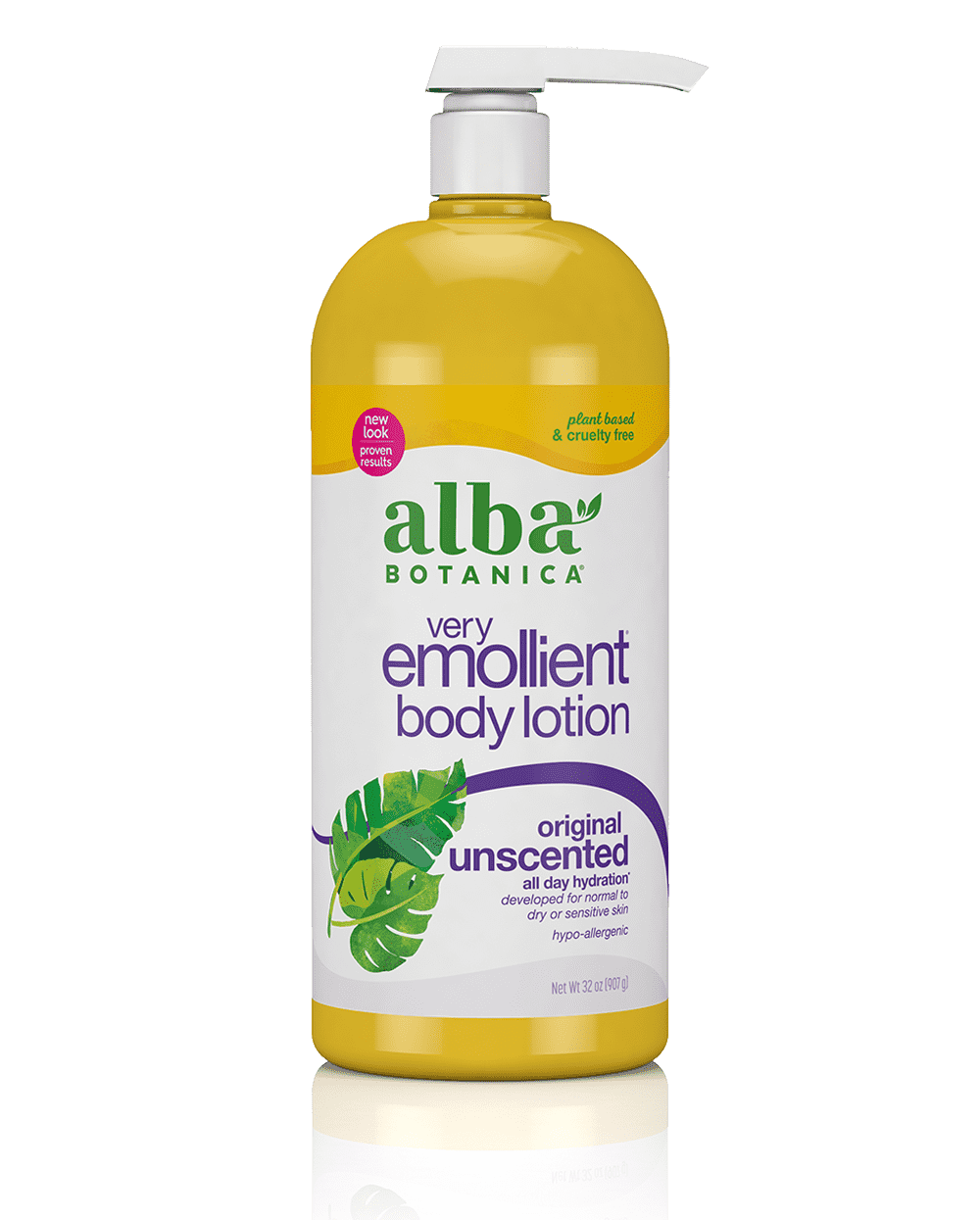 Alba Botanical very emollient body lotion unscented original.