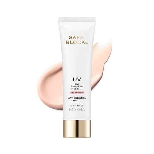 Missha SAFE BLOCK RX ZINC TONE UP SUN ROSY BRIGHTENING.