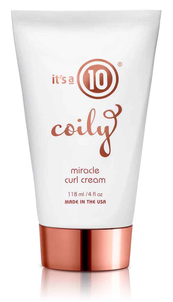 ITS A 10 COILY MIRACLE CURL CREAM.