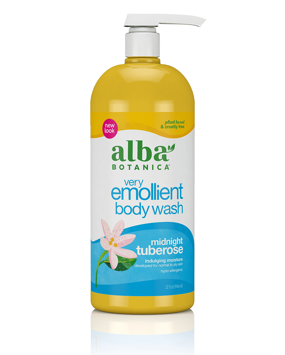 Alba Botanical very emollient body wash midnight tuberose.