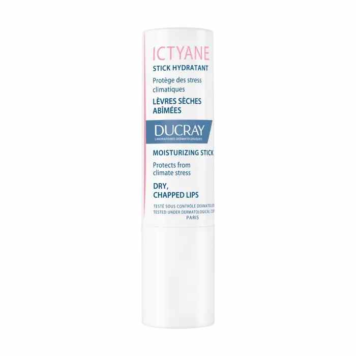Ducray ICTYANE Moisturising and protective stick for lips.