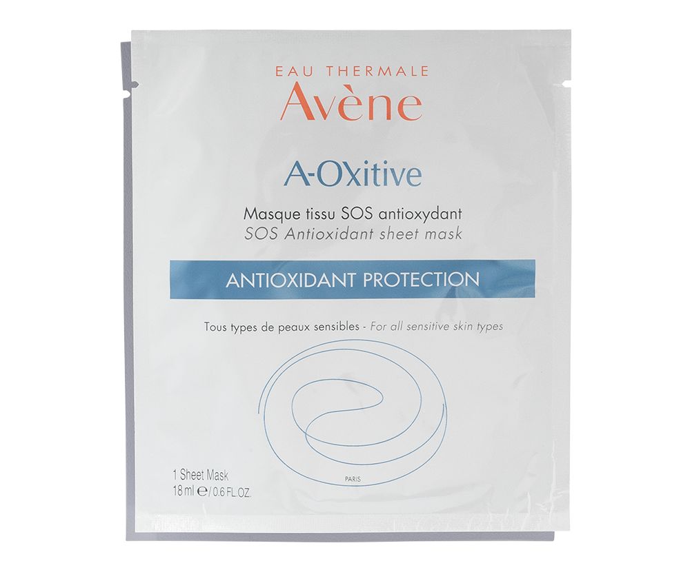Avene A OXitive SOS Antioxidant Sheet Mask.