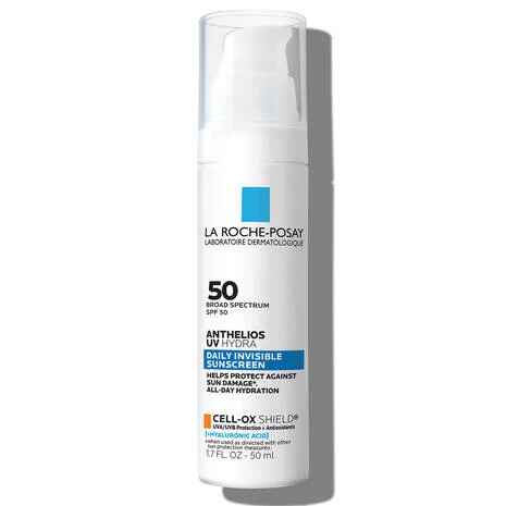 La Roche Posay ANTHELIOS UV HYDRA HYDRATING FACE SUNSCREEN SPF 50 WITH HYALURONIC ACID.