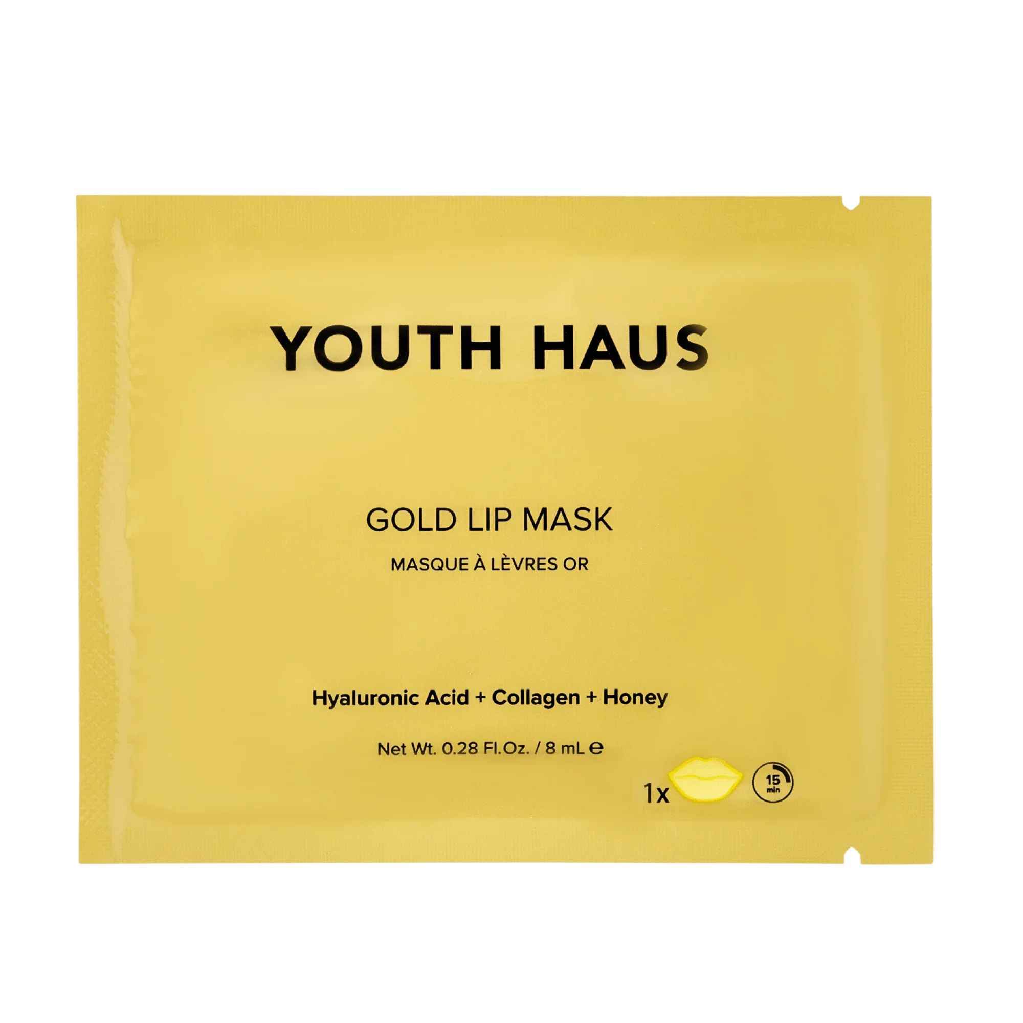 Skin Gym Youth Haus Gold Lip Mask Single.
