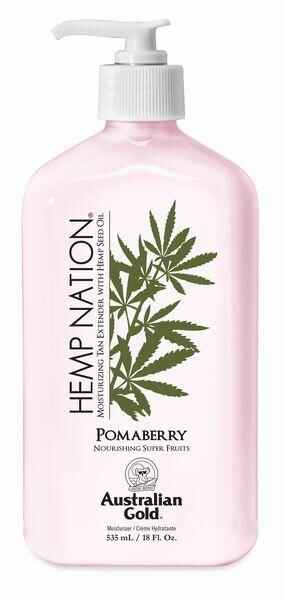 Australian gold HEMP NATION POMABERRY BODY LOTION.