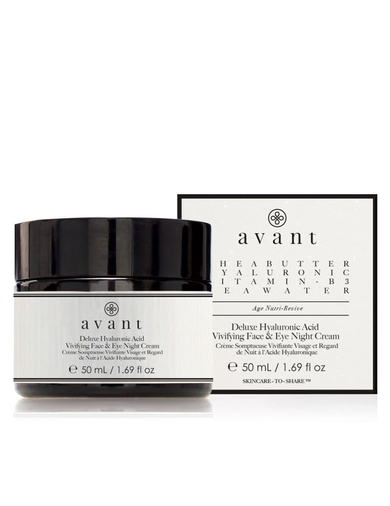 Avant skincare Deluxe Hyaluronic Acid Vivifying Face & Eye Night Cream.