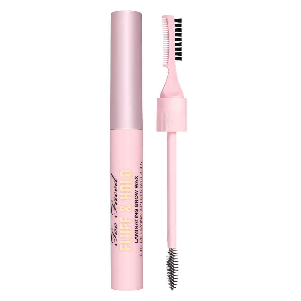 Too Faced Fluff and Hold Laminating Brow Wax.