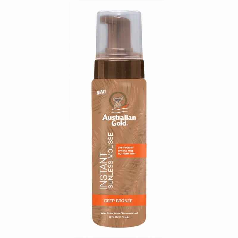 Australian gold INSTANT SUNLESS MOUSSE.