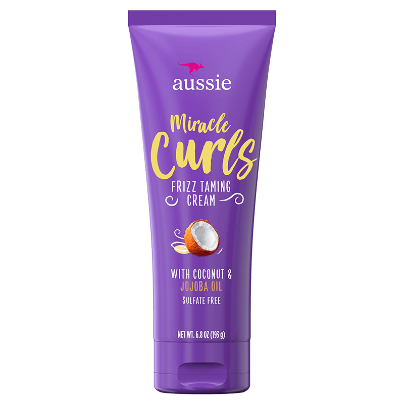 Aussie MIRACLE CURLS FRIZZ FREE CURL CREAM.