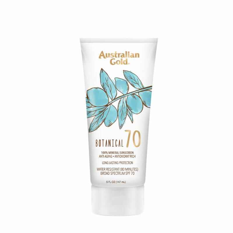Australian gold BOTANICAL SPF 70 SUNSCREEN LOTION.