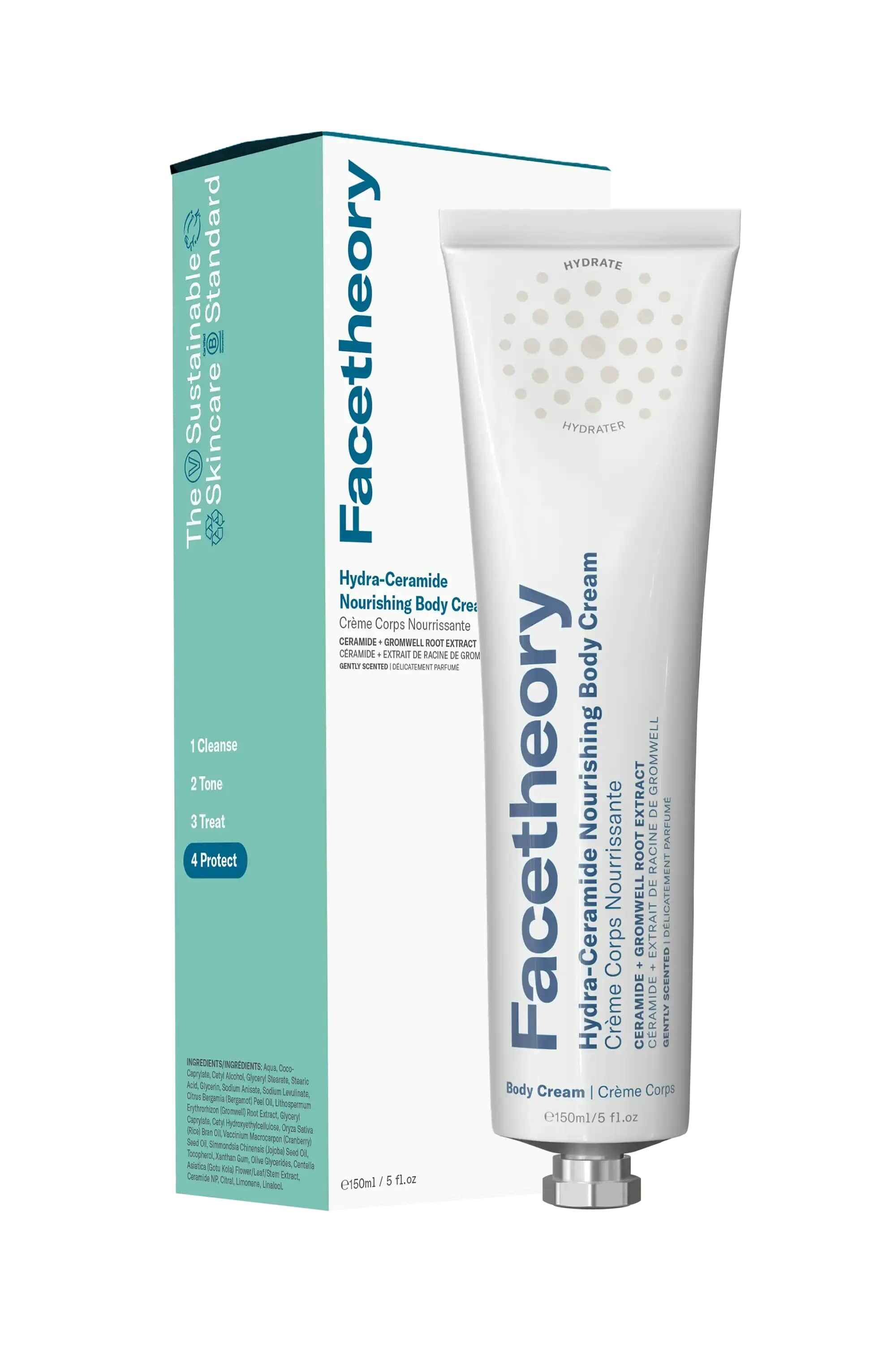 Facetheory HydraCeramide Nourishing Body Cream.