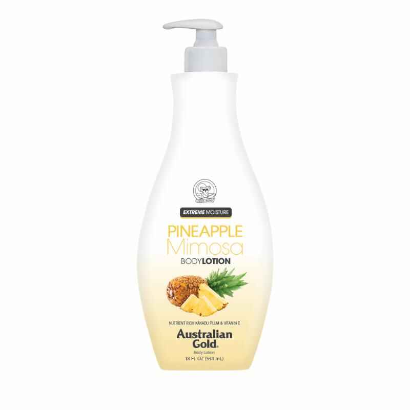 Australian gold PINEAPPLE MIMOSA BODY LOTION.