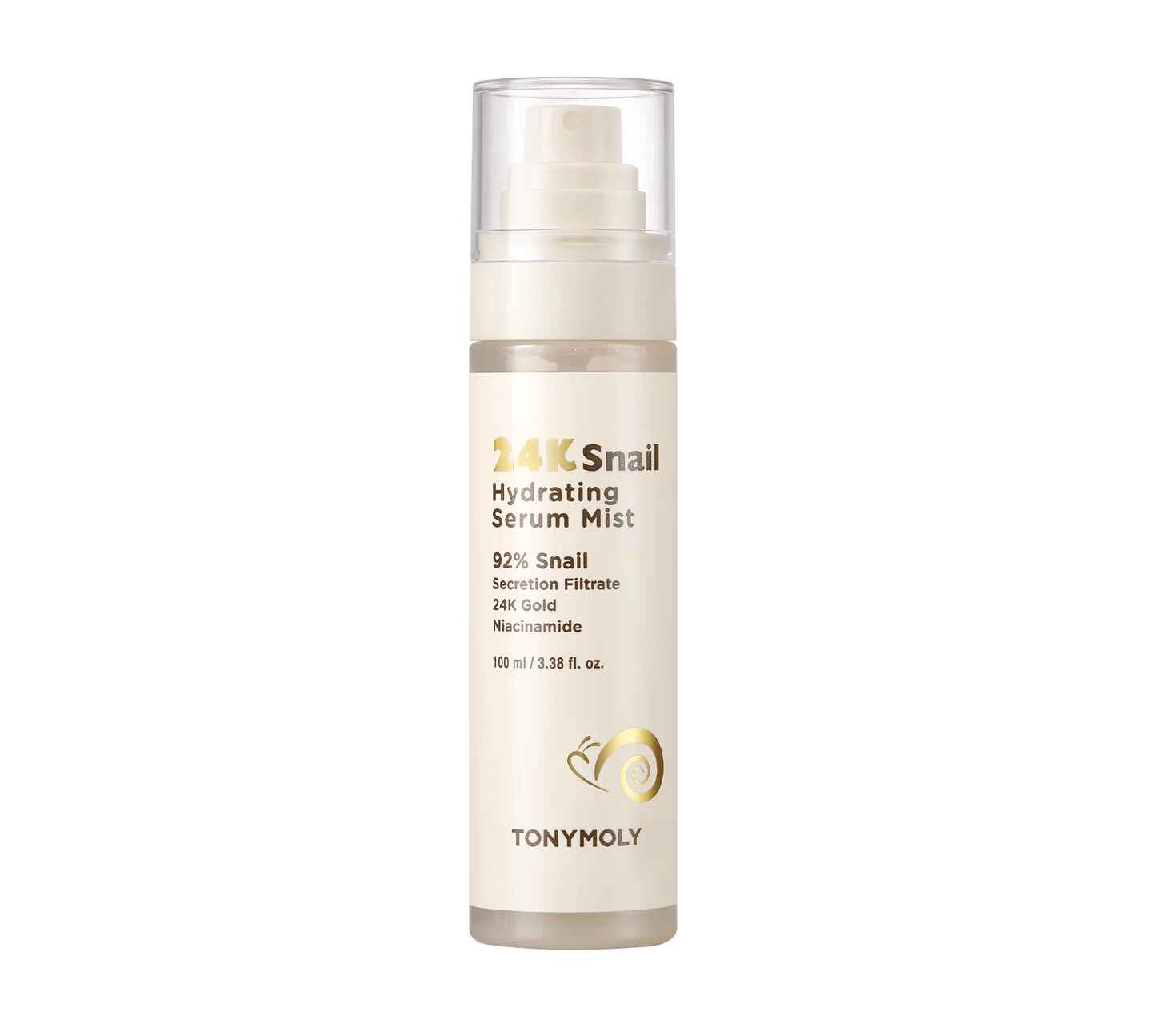 Tonymoly 24K Snail Hydrating Serum Mist.