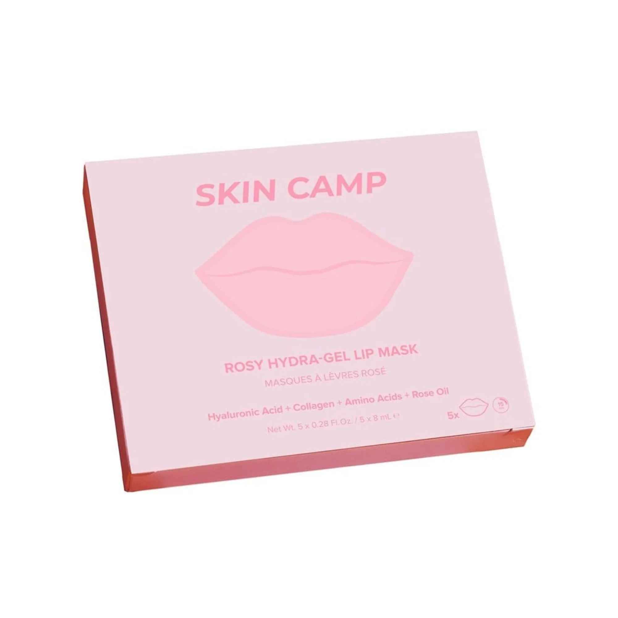Skin Gym Skin Camp Rosy Hydra-Gel Lip Mask 5 Pack.