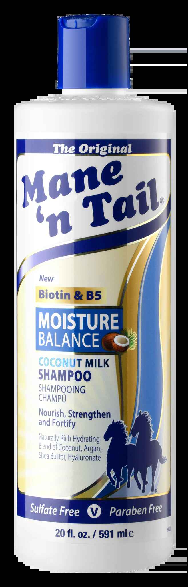 Mane n Tail MOISTURE BALANCE SHAMPOO 20OZ COCONUT MILK and BIOTIN.