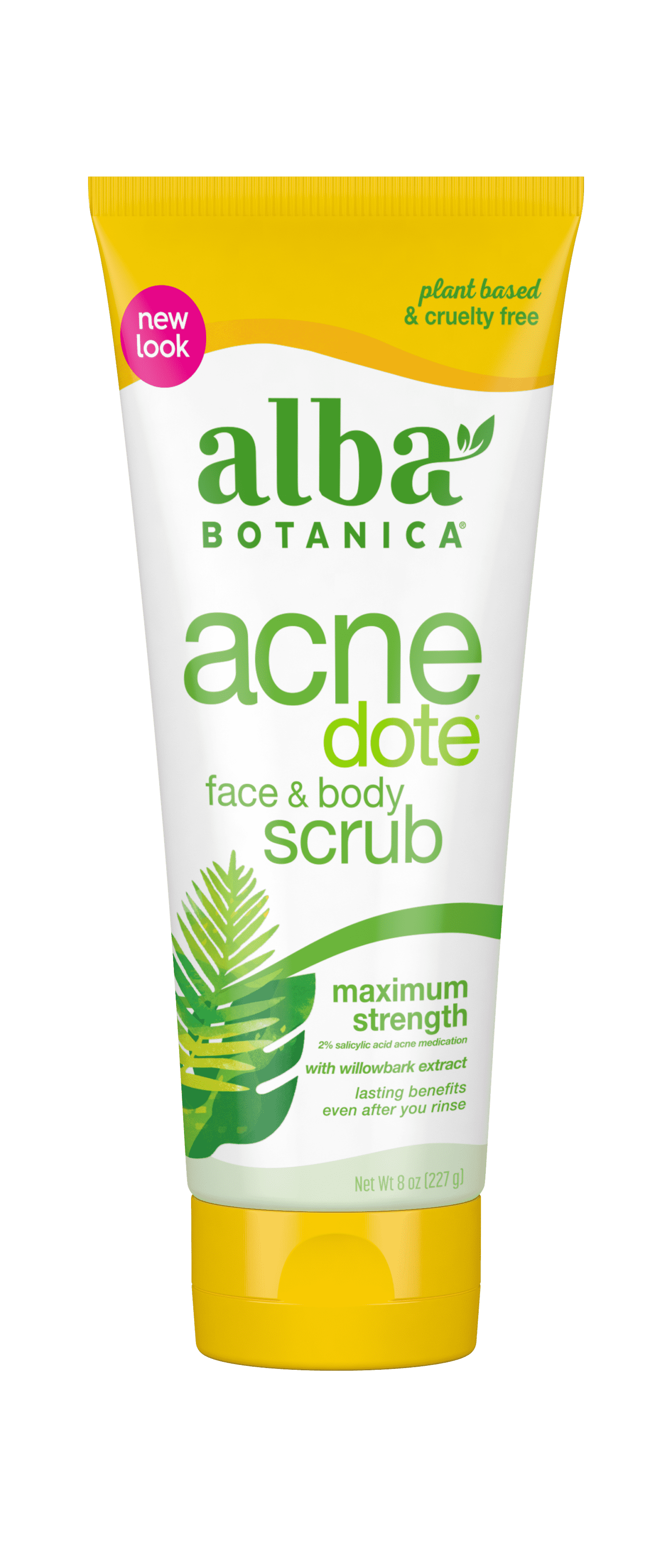 Alba Botanical acnedote face & body scrub.