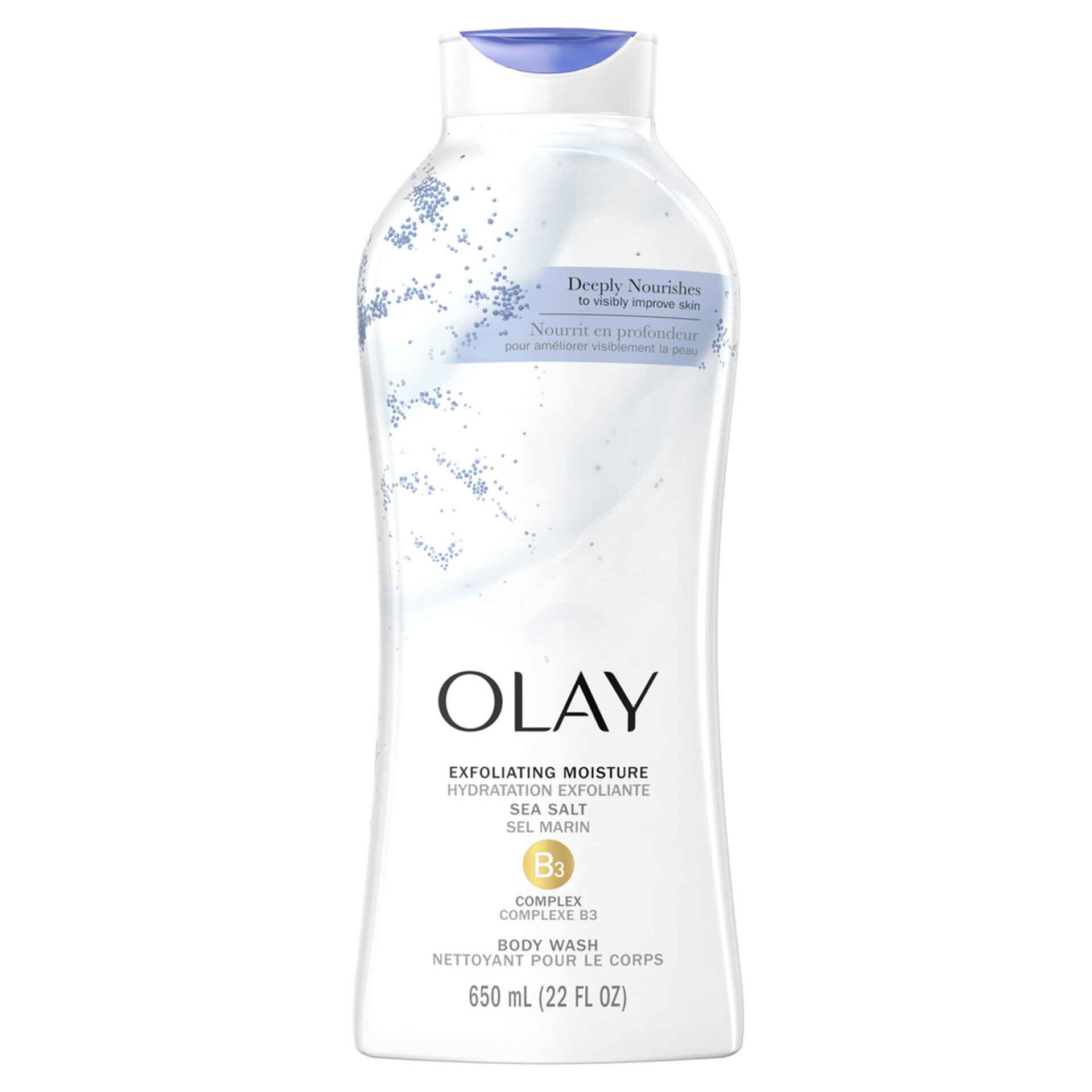 Olay Exfoliating Body Wash WITH SEA SALT.