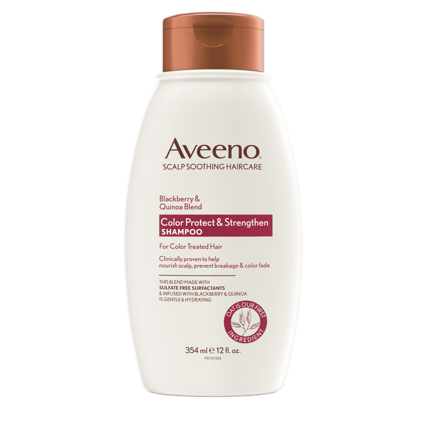 AVEENO BLACKBERRY QUINOA PROTEIN BLEND SHAMPOO.