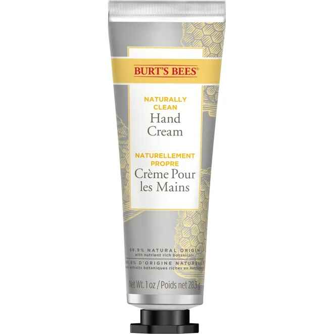 Burt's Bees Naturally Clean Hand Cream.