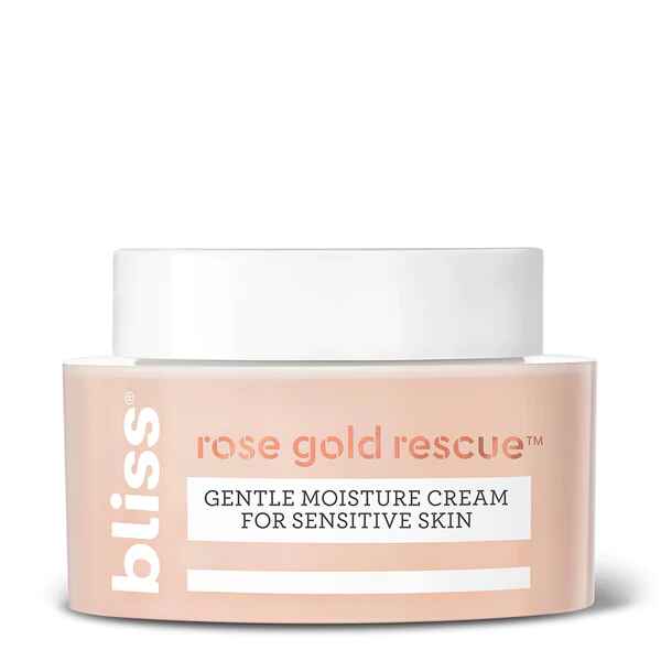 Bliss Rose Gold Rescue Rose Water Moisturizer.