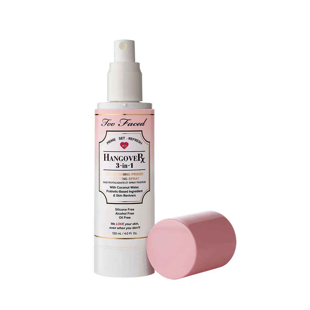 Too Faced Hangover 3 in 1 Replenishing Primer and Setting Spray.