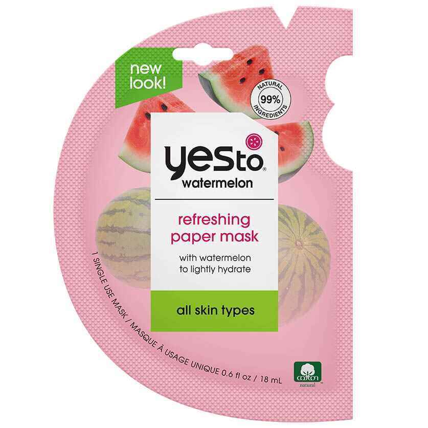 Yes to Watermelon Refreshing Paper Mask.