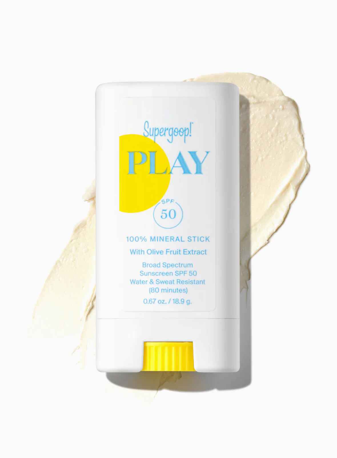 Supergoop PLAY 100 Mineral Sunscreen Stick SPF 50.