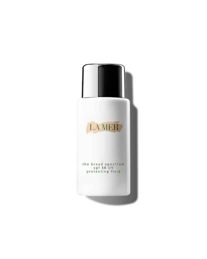 La Mer THE BROAD SPECTRUM SPF 50 UV PROTECTING FLUID.