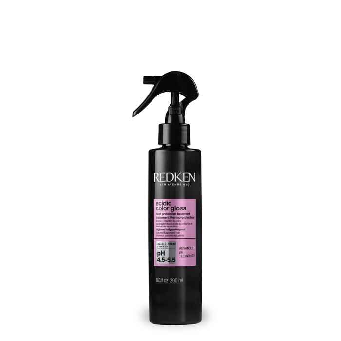 Redken ACIDIC COLOR GLOSS HEAT PROTECTION LEAVE IN TREATMENT.