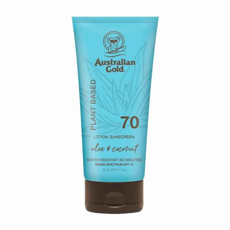 Australian gold PLANT BASED SPF 70 LOTION.