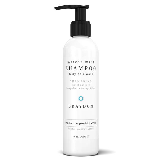 Graydon matcha mint shampoo.