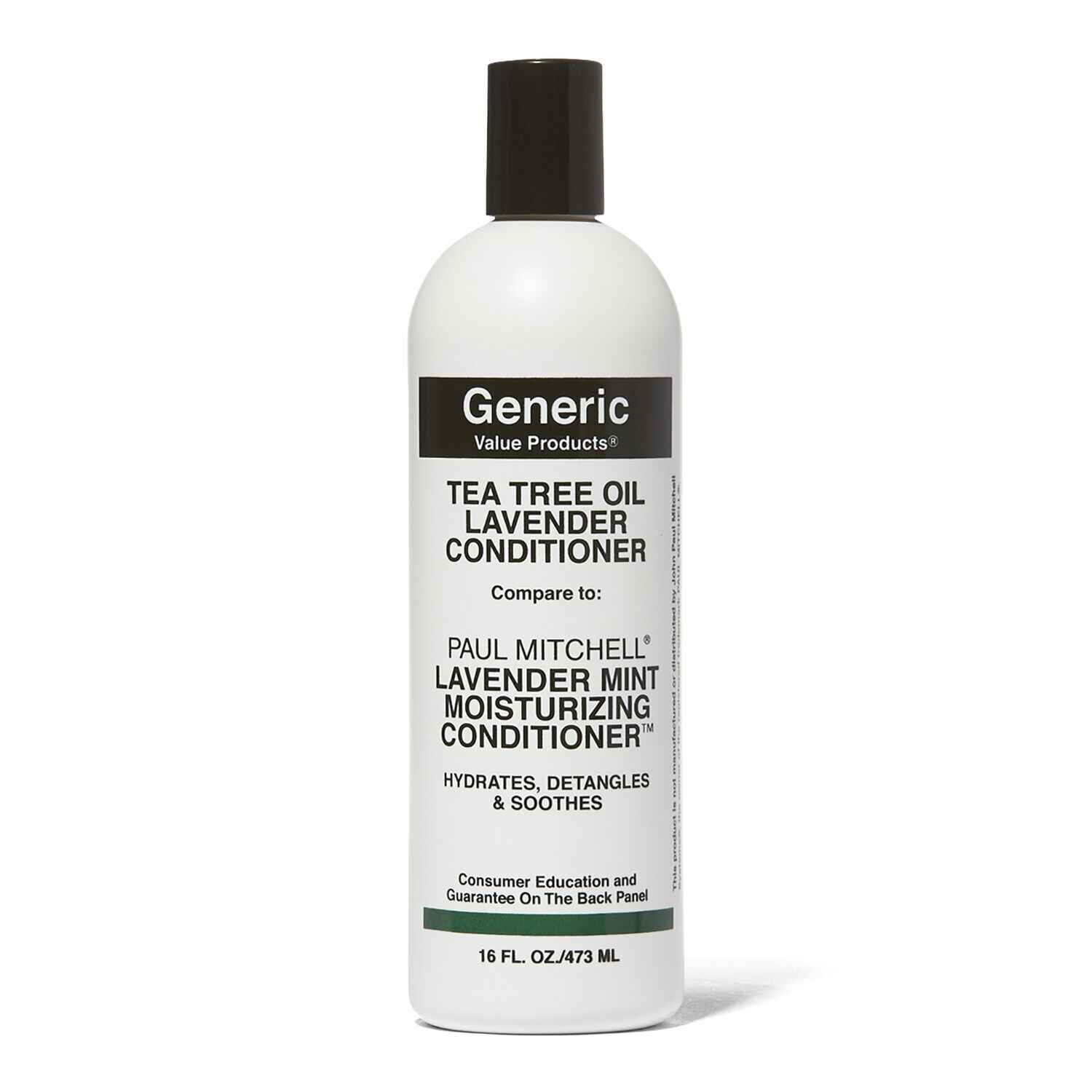 Generic Value Products Tea Tree Oil Lavender Conditioner Compare to Paul Mitchell Lavender Mint Moisturizing Conditioner 16 oz.