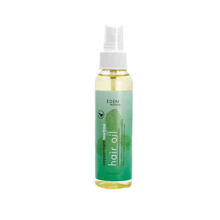 eden bodyworks Peppermint Tea Tree Hair Oil.