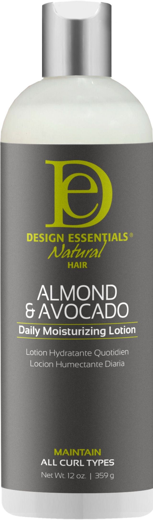Design Essentials Almond and Avocado Daily Moisturizing Lotion 12oz.