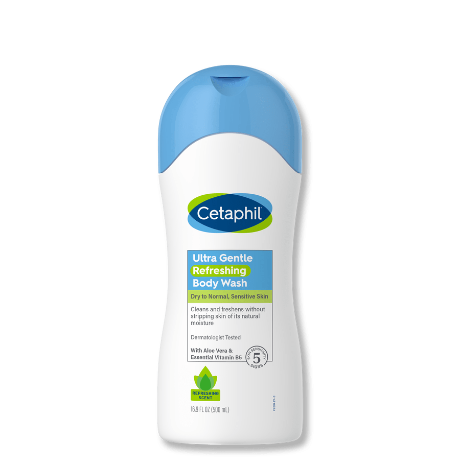 Cetaphil Ultra Gentle Body Wash Refreshing Scent.