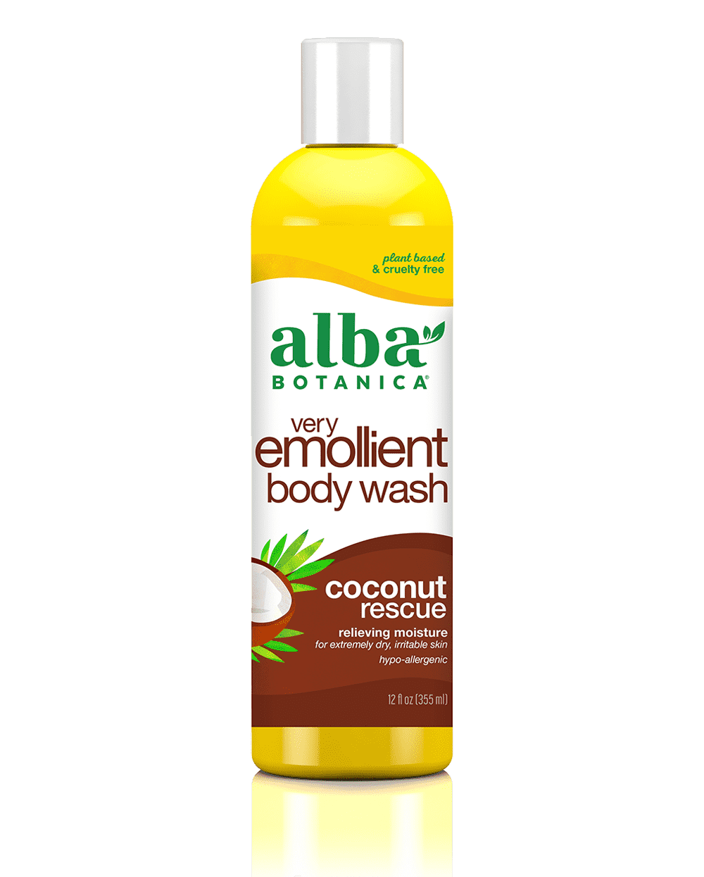 Alba Botanical very emollient body wash coconut rescue.