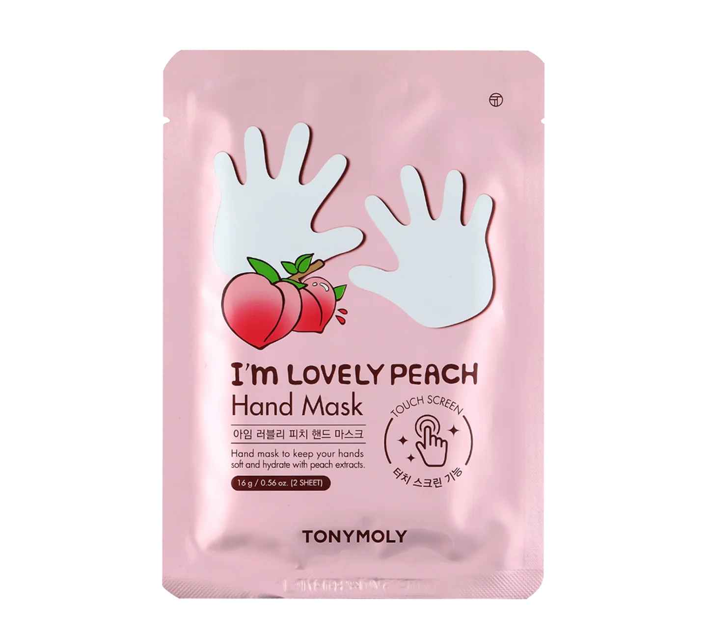 Tonymoly Im Lovely Peach Hand Mask.