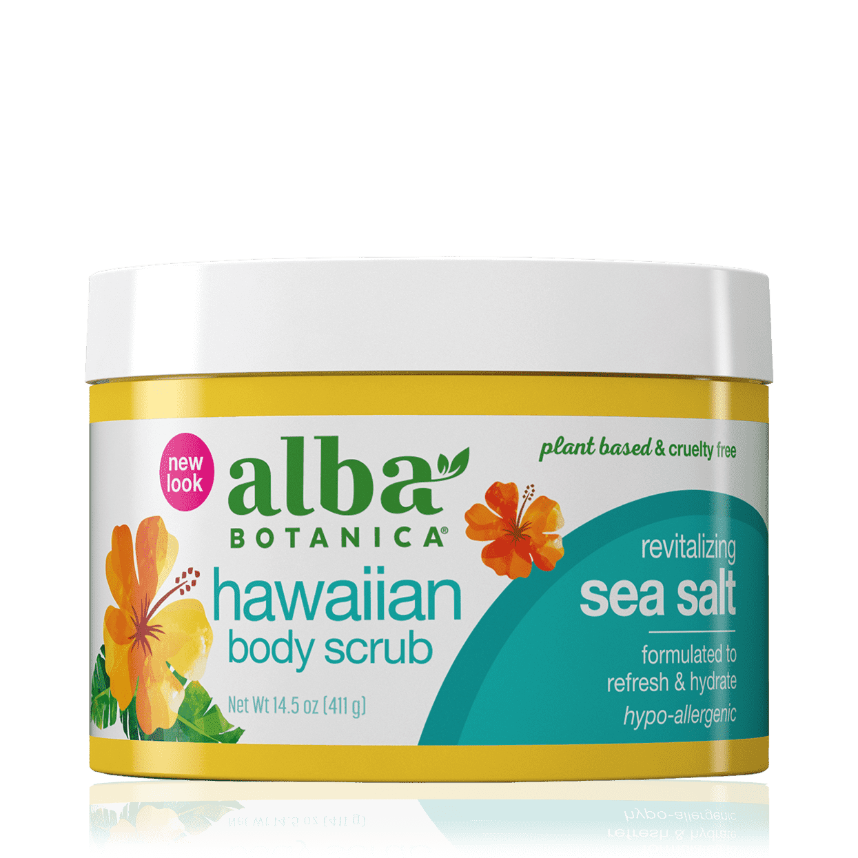 Alba Botanical hawaiian body scrub sea salt.