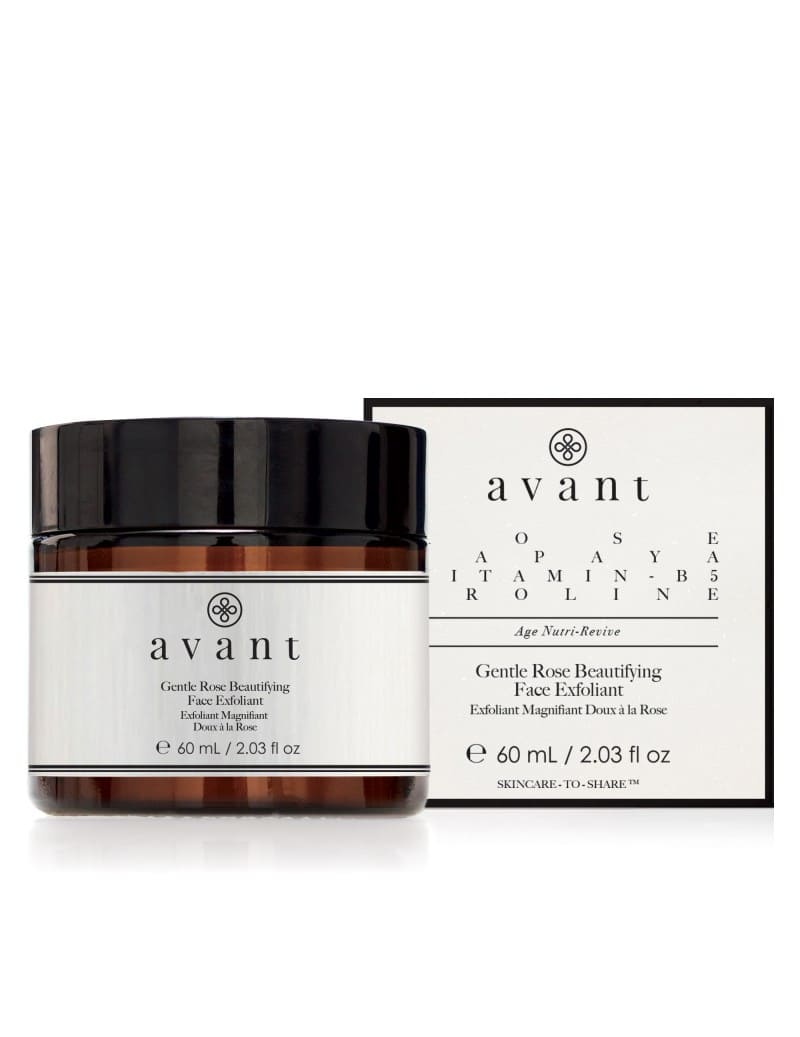 Avant skincare Gentle Rose Beautifying Face Exfoliant.